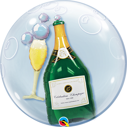 Double Bubble Flasche Champagner