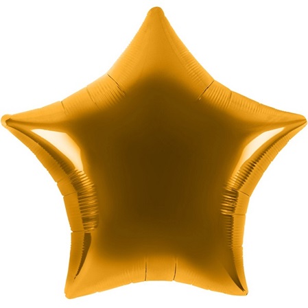 Folienballon Stern gold